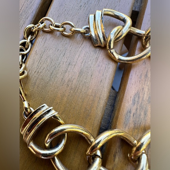 SOLD Monet gold tone rams head necklace and silver tone necklace - Picture 5 of 9